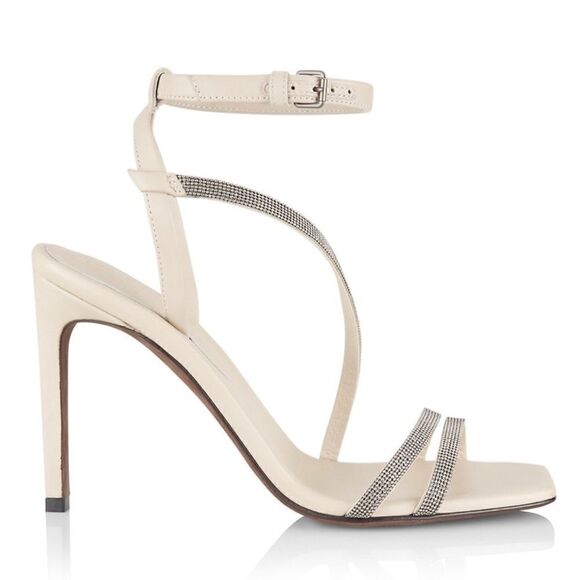 🌟🌟SALE🌟🌟 BNWT Brunello Cucinelli
Leather Bead-Embellished Strappy Sandals - Picture 1 of 7